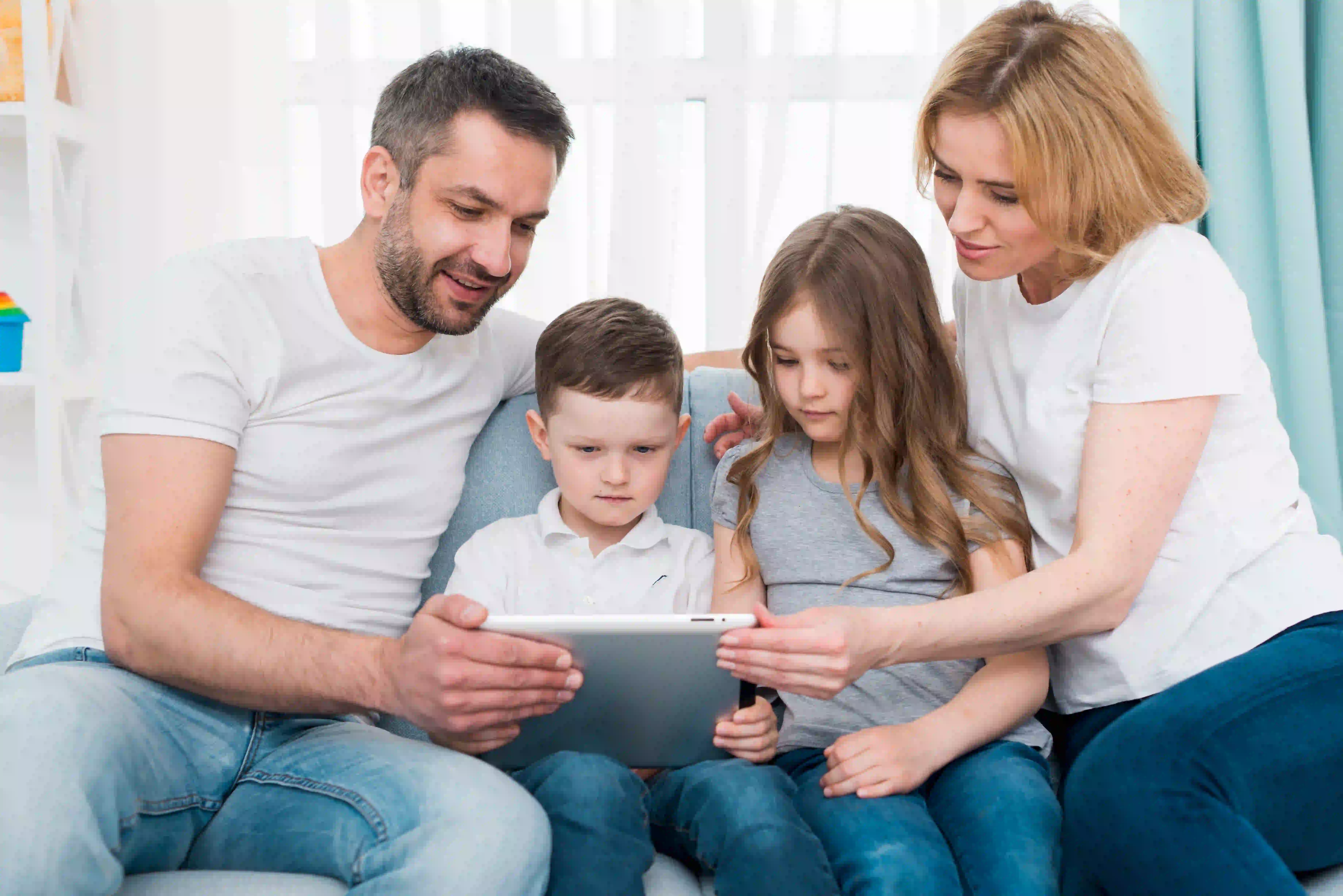 Healthcare Vision - family using telemedicine